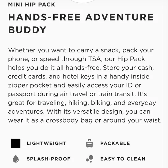 Aloha Collection - Mini Hip Pack - Pinstripe - Picture 4 of 4